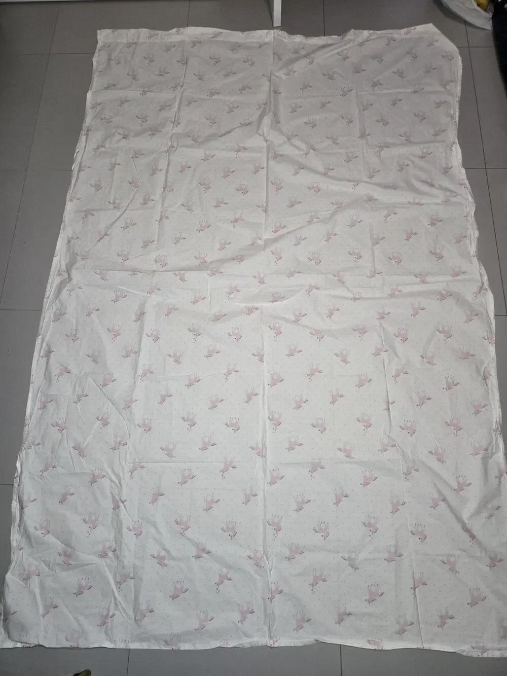 Pottery Barn Kids Twin Unicorn Rainbow Fitted Sheet Pink Organic Cotton